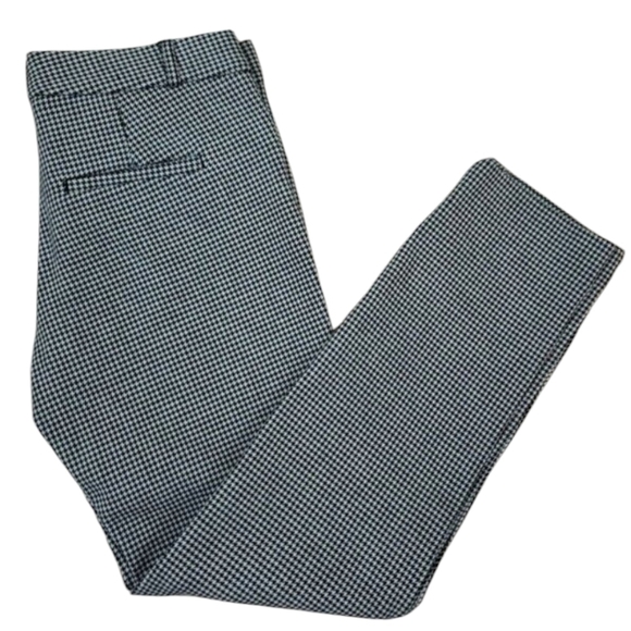 Banana Republic ~Woman Size 2~ White/Black Geometric Print Ankle Pants Sloan. - Picture 8 of 11